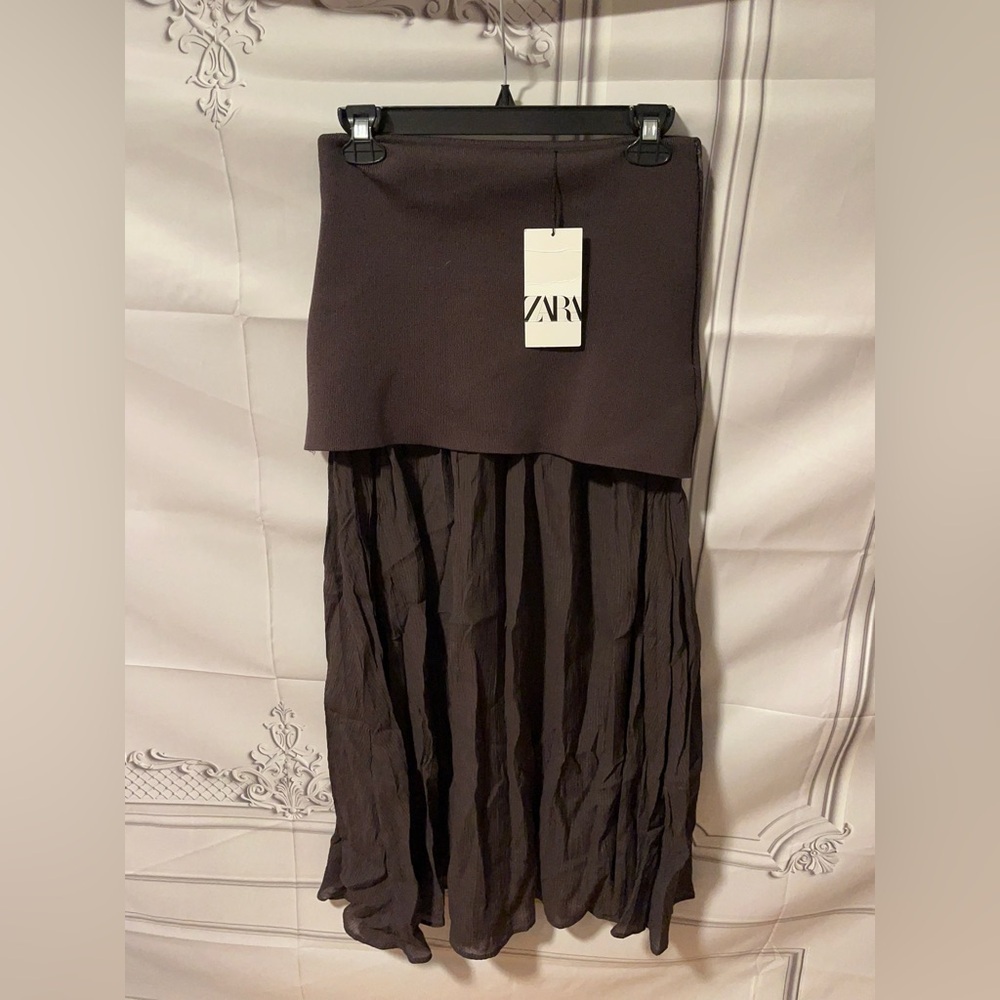 VIRAL NWT ZARA MIXED PLEATED KNIT SKIRT 
🚨PRICE FIRM NO DISCOUNT On THIS SKIRT - Picture 5 of 16